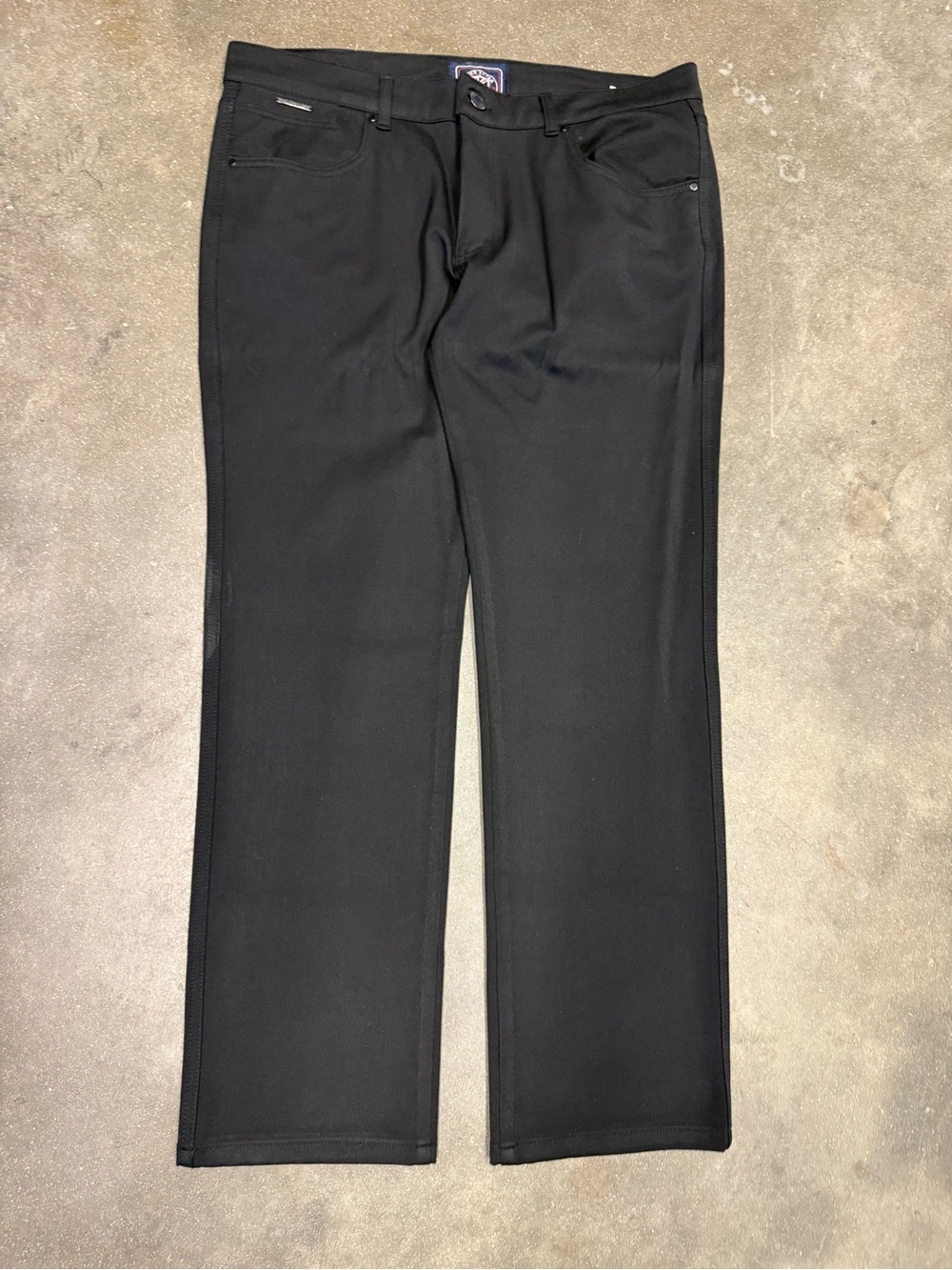 Men's Black Dress Pants — Tailored Straight Leg